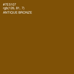 #7E5107 - Antique Bronze Color Image
